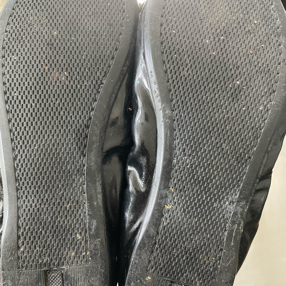 Prada Black Patent Leather Bow Ballet Flats Size 6 - Picture 6 of 6